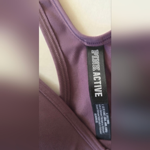 Lot Of 2 Victorias Secret Pink Ultimate Push Up Sports Bra Lavender/Plum Size L - Picture 5 of 14